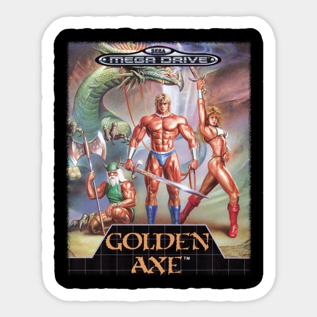 Golden Axe Sticker by thepixelcloud